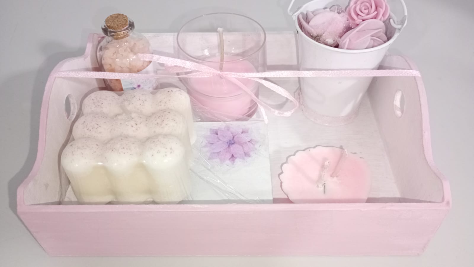 set spa "shabby chic" en madera set spa "shabby chic" en madera