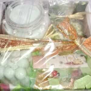 box "destello verde & oro"